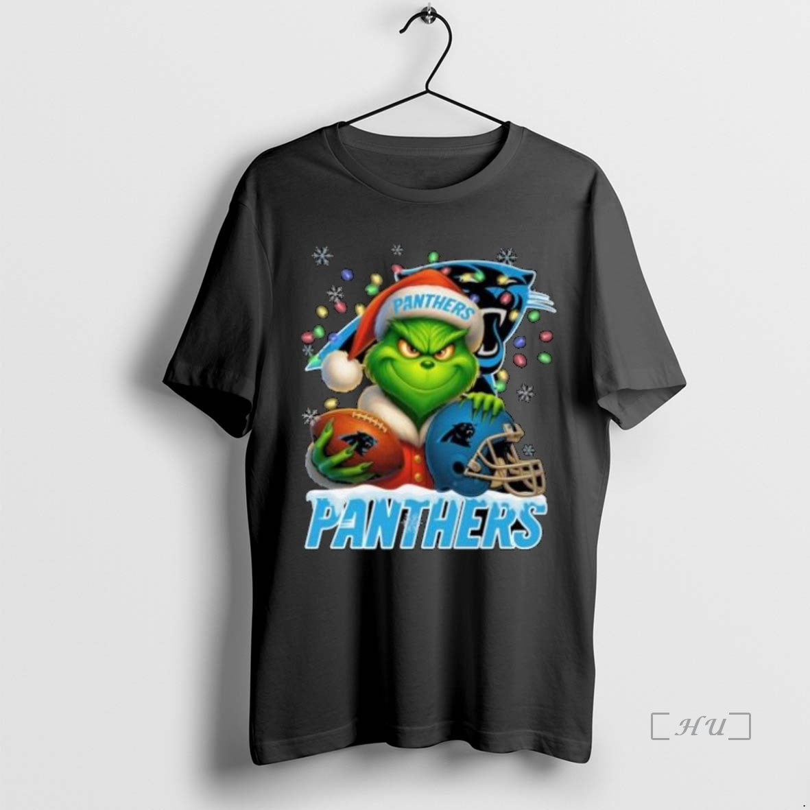 Trending Grinch X Carolina Panthers Ball And Helmet Merry Tank Top