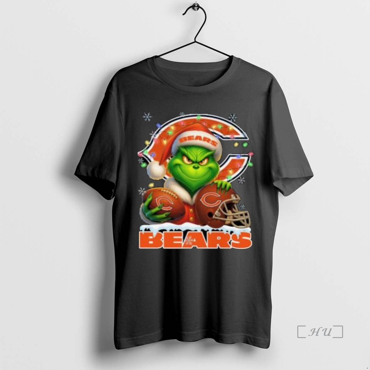 Trending Grinch X Chicago Bears Ball And Helmet Merry TShirt Classic