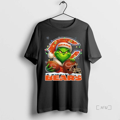Trending Grinch X Chicago Bears Ball And Helmet Merry TShirt Classic