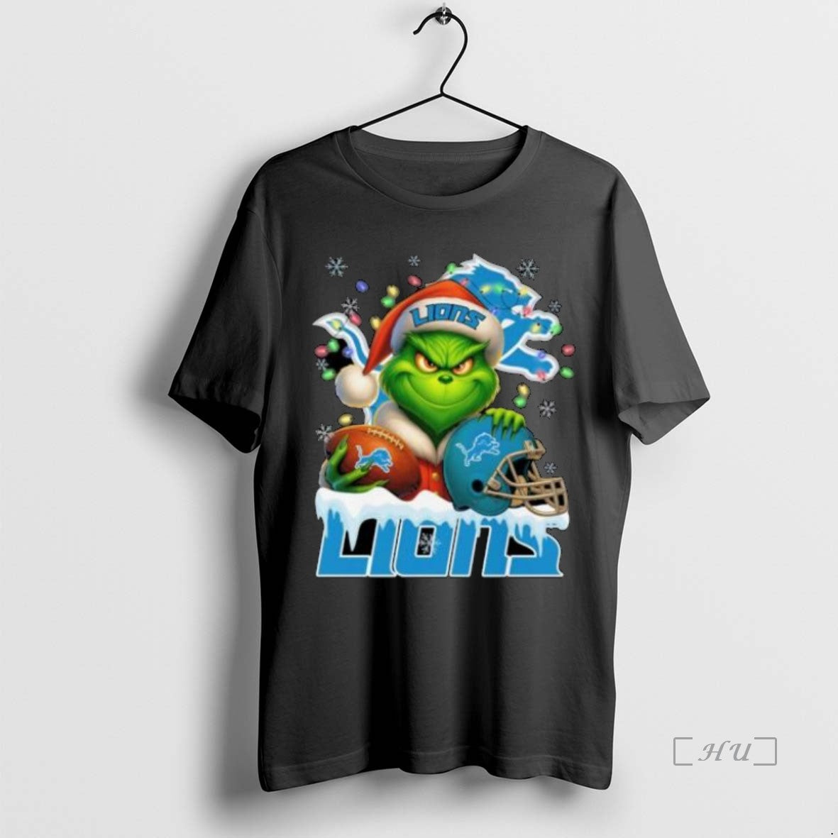 Trending Grinch X Detroit Lions Ball And Helmet Merry Sweatshirt