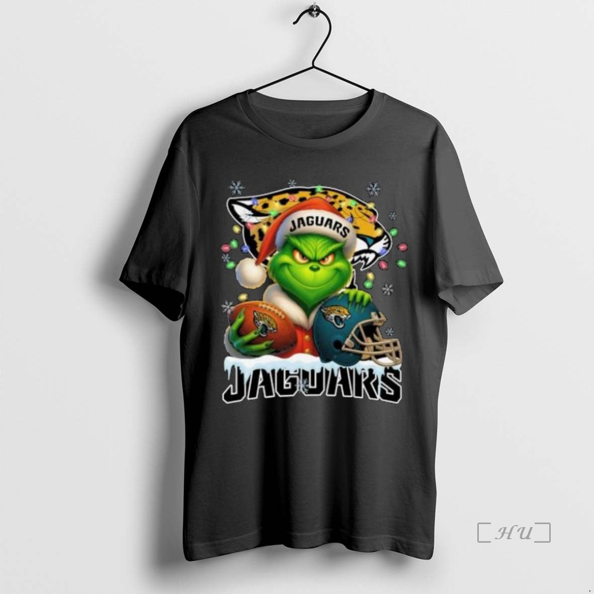 Trending Grinch X Jacksonville Jaguars Ball And Helmet Merry Shirt