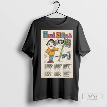 Trending Heart To Gold American 2025 Tour Long Sleve T Shirts Shirt