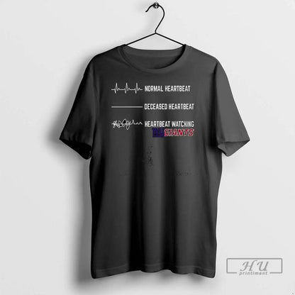 Trending Heartbeat Watching New York Giants T Shirts Hoodie Exclusive