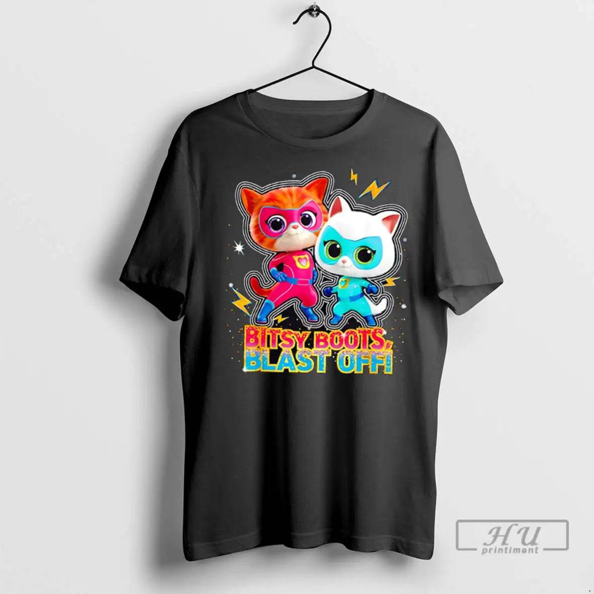 Trending Hero Cat Super Kitties Bitsy Boots Blast Off T Shirts TShirt