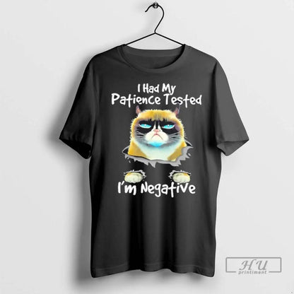 Trending I Had My Patience Tested Im Negative Grumpy Cat T Shirts