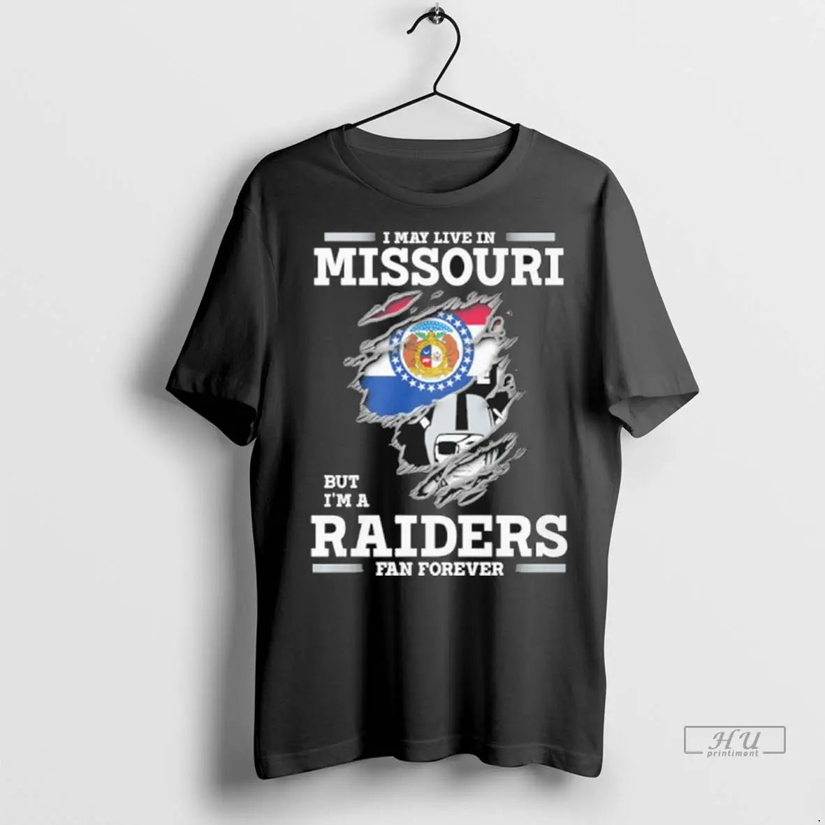 Trending I May Live Missouri But Im Las Vegas Raiders Forever Tee
