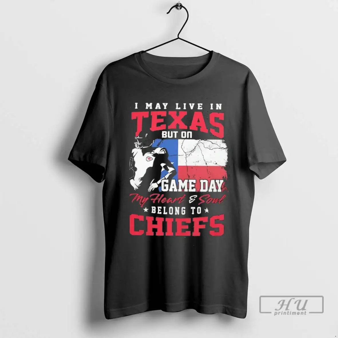 Trending I May Live Texas But Game Day My Heart And Soul Belong Tee