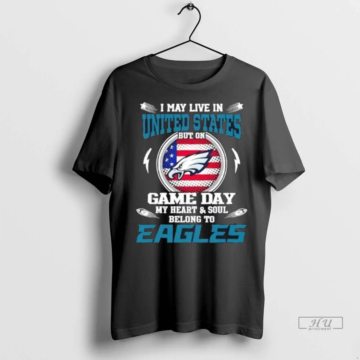 Trending I May Live United States But Game Day My Heart And Soul Tee