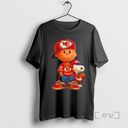 Trending Kansas City Chiefs X Snoopy And Charlie Brown Hip Hop TShirt