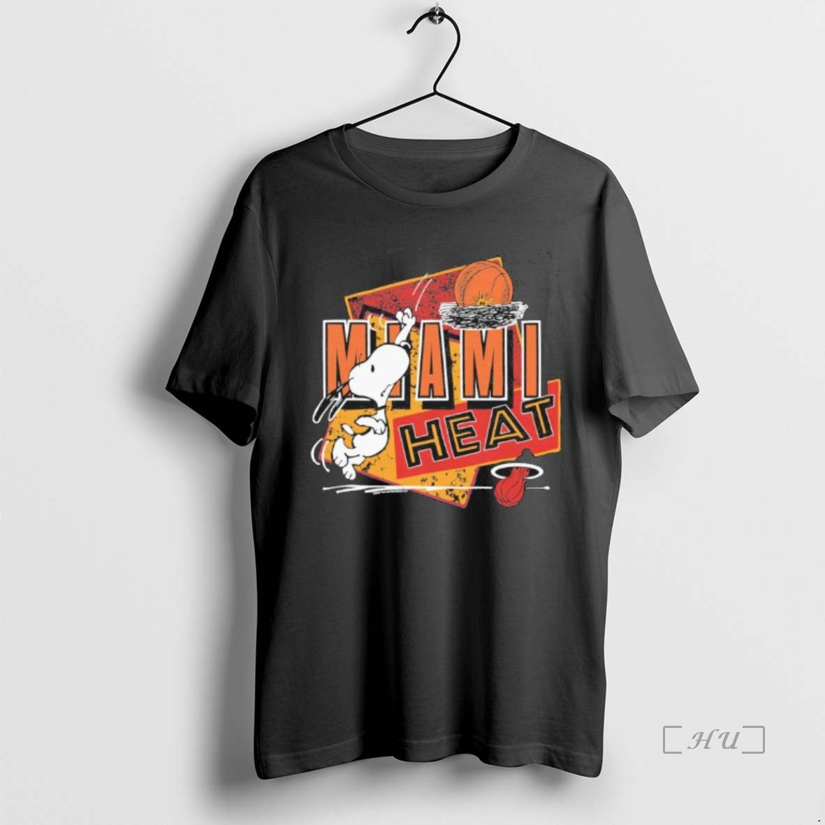 Trending Miami Heat X Snoopy Dunk Basketball TShirt Classic Apparel