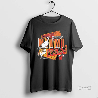 Trending Miami Heat X Snoopy Dunk Basketball TShirt Classic Apparel