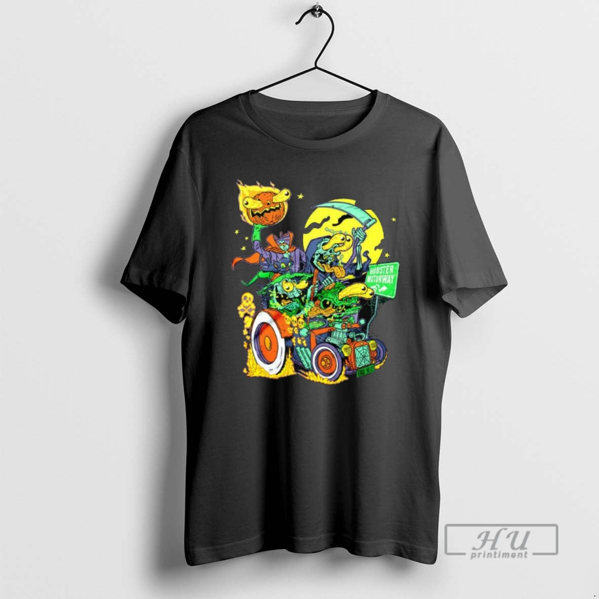 Trending Monster Motorway Halloween Long Sleve T Shirts Tank Top