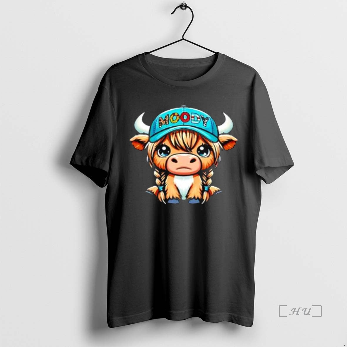 Trending Moody Highland Cow Tank Top Authentic Art