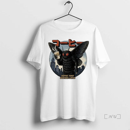 Trending Mothman Coffee First Destroy Later Japan Sweatshirt Vintage