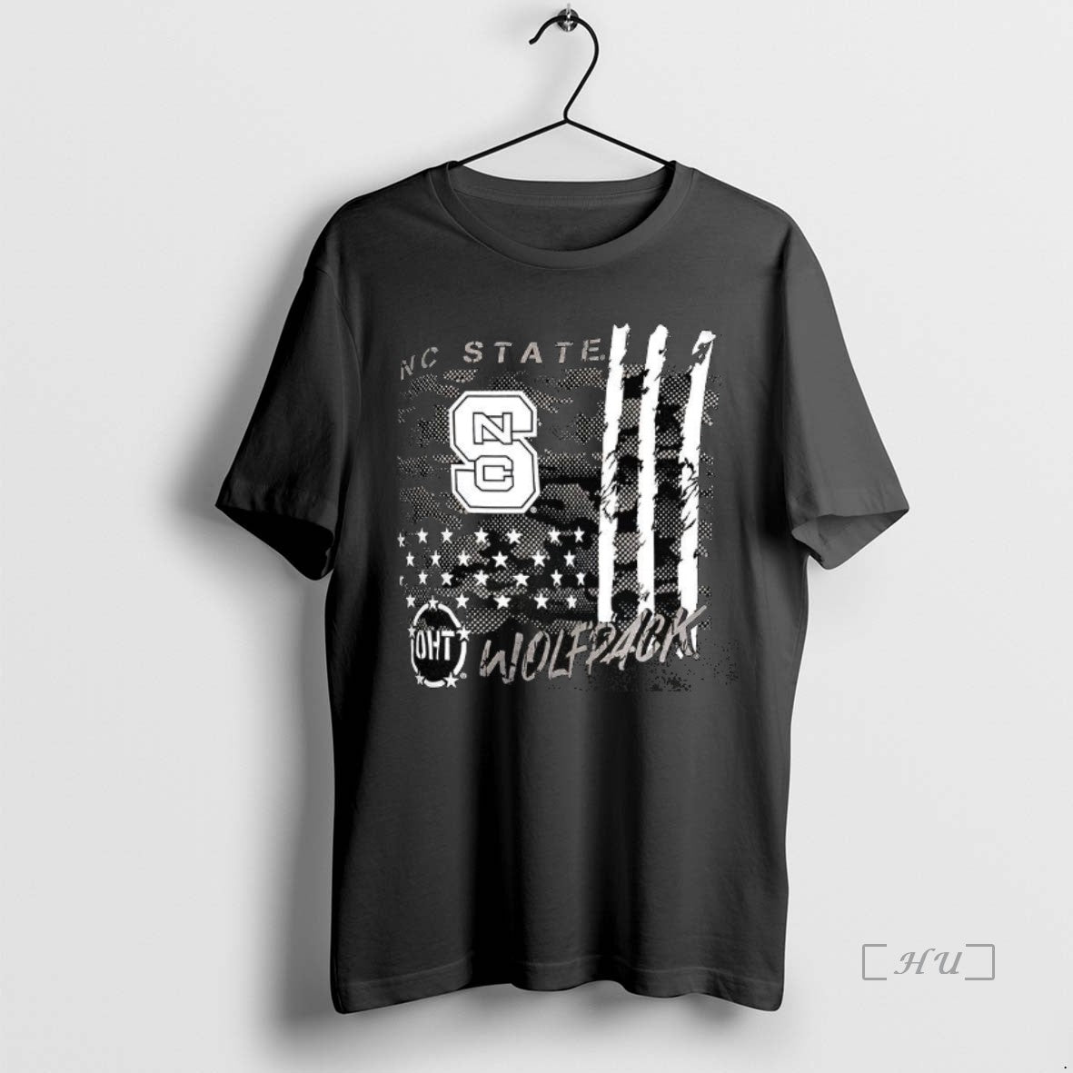 Trending Nc State Wolfpack Football Camo Flag TShirt Classic Gift