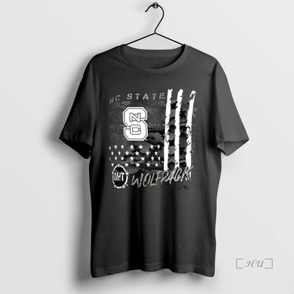 Trending Nc State Wolfpack Football Camo Flag TShirt Classic Gift