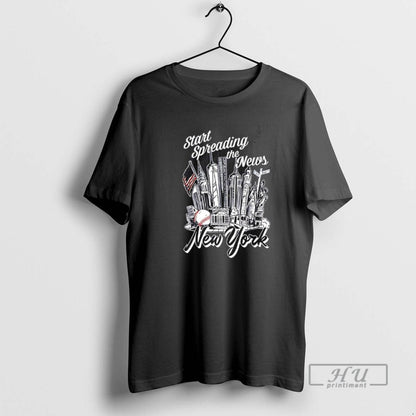 Trending New York Start Spreading News T Shirts Long Sleeve Retro