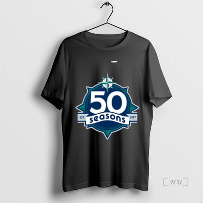 Trending Ol7Scdrh Seattle Mariners 50Th Season Logo Hoodie Stylish
