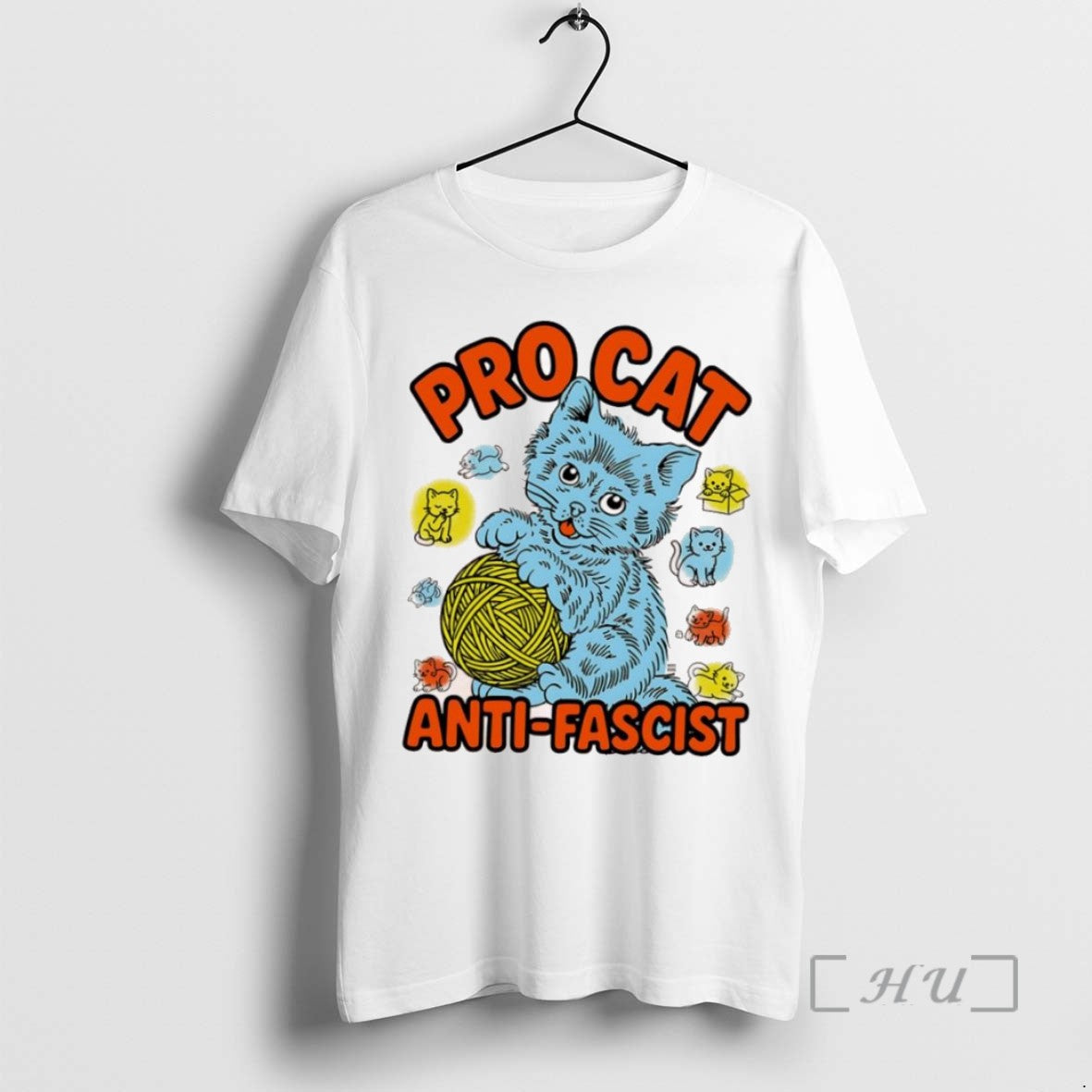 Trending Pro Cat Anti Fascist Emotions Shirt Retro Art