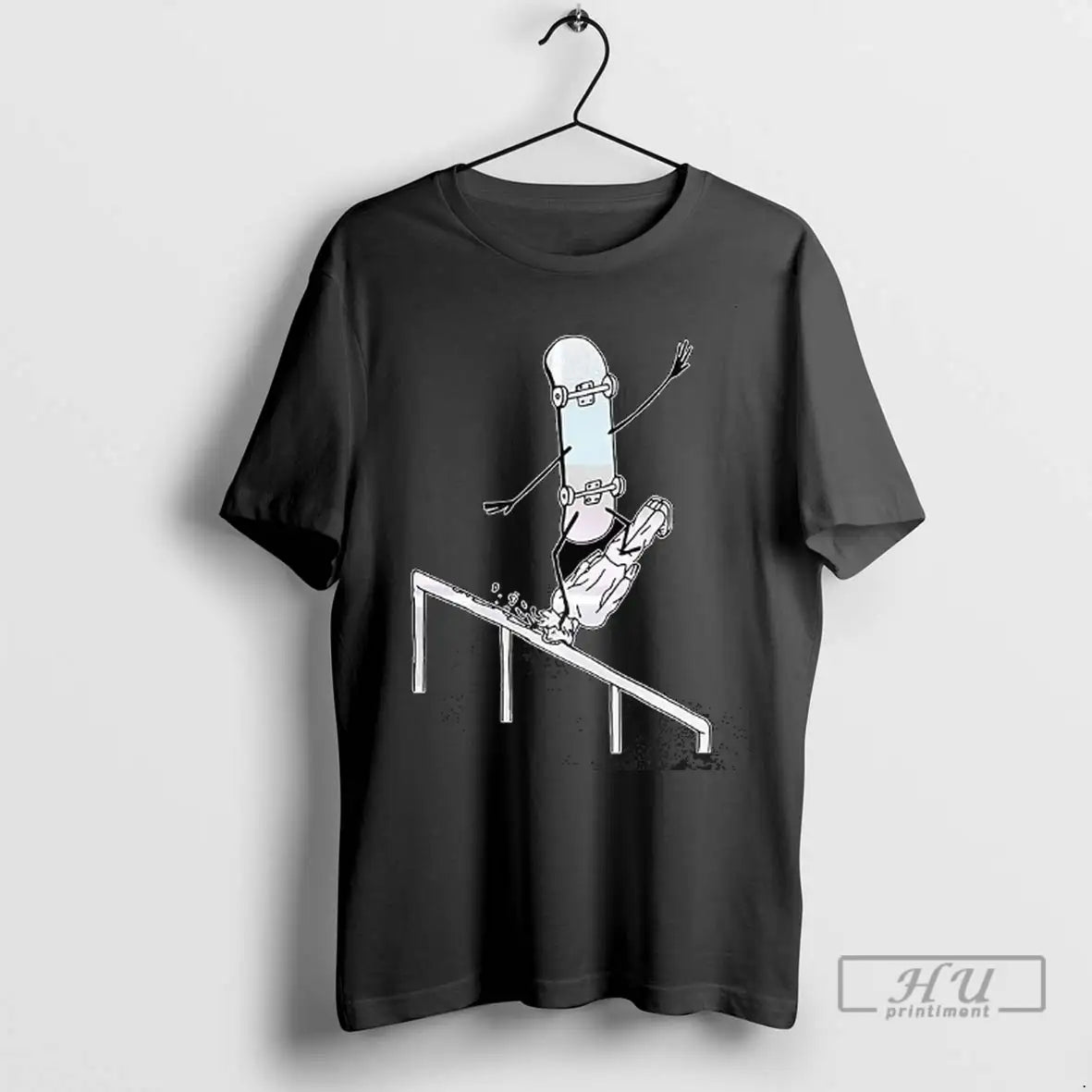 Trending Skateboard Nose Sliding Human Art T Shirts TShirt Stylish