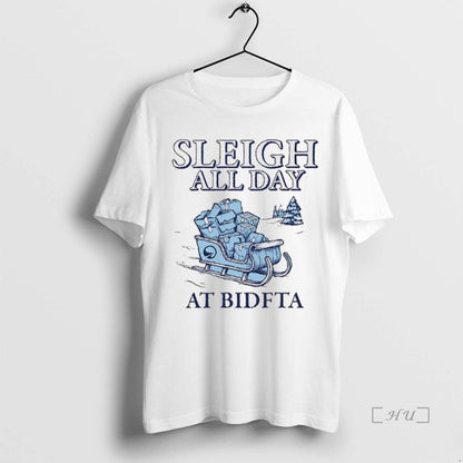 Trending Sleigh All Day Bidfta Merry TShirt Elegant Art