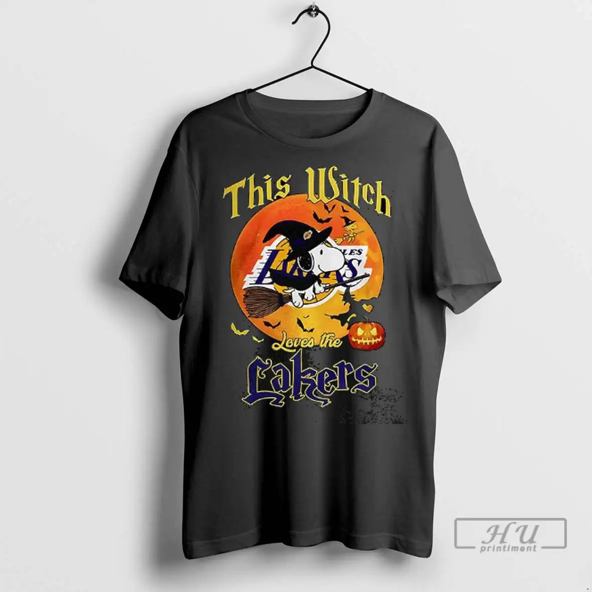 Trending Snoopy This Witch Loves Los Angeles Lakers Halloween T