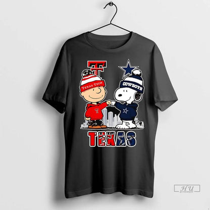 Trending Snoopy And Charlie Brown Fist Bump Red Raiders And Cowboys