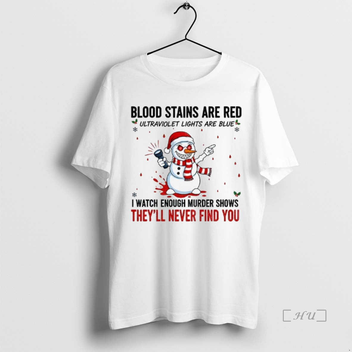 Trending Snowman Blood Stains Are Red Ultraviolet Lights Are Blue I