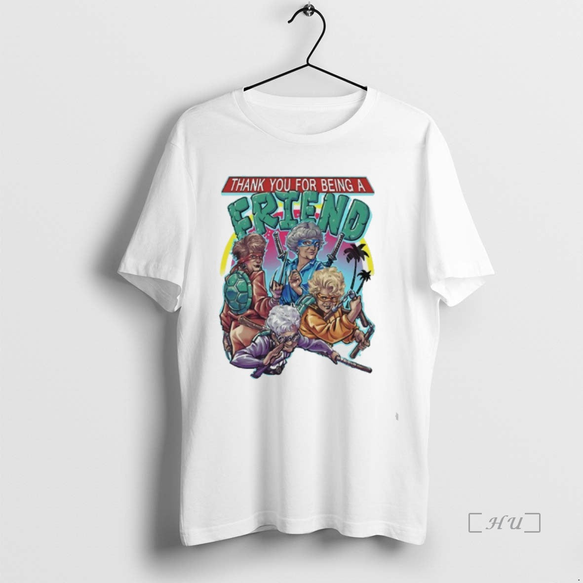 Trending Golden Ninja Turtle Thank You Being Friend Premium T Shirts