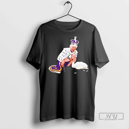 Trending King Charles Iii Eating Swan T Shirts Shirt Authentic Outfit