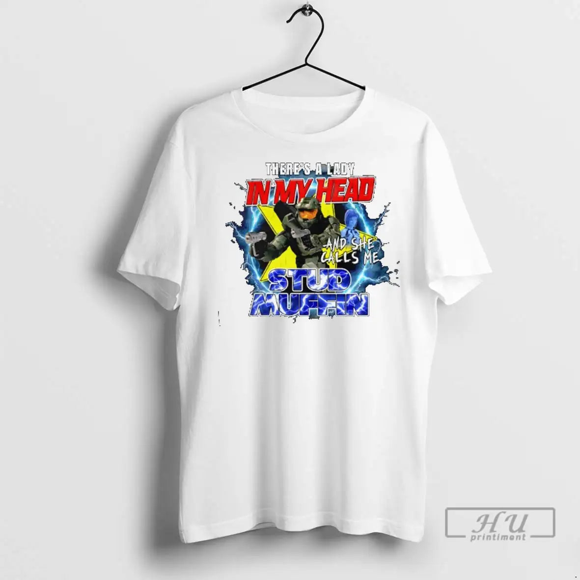 Trending Theres Lady My Head And She Calls Me Stud Muffin T Shirts