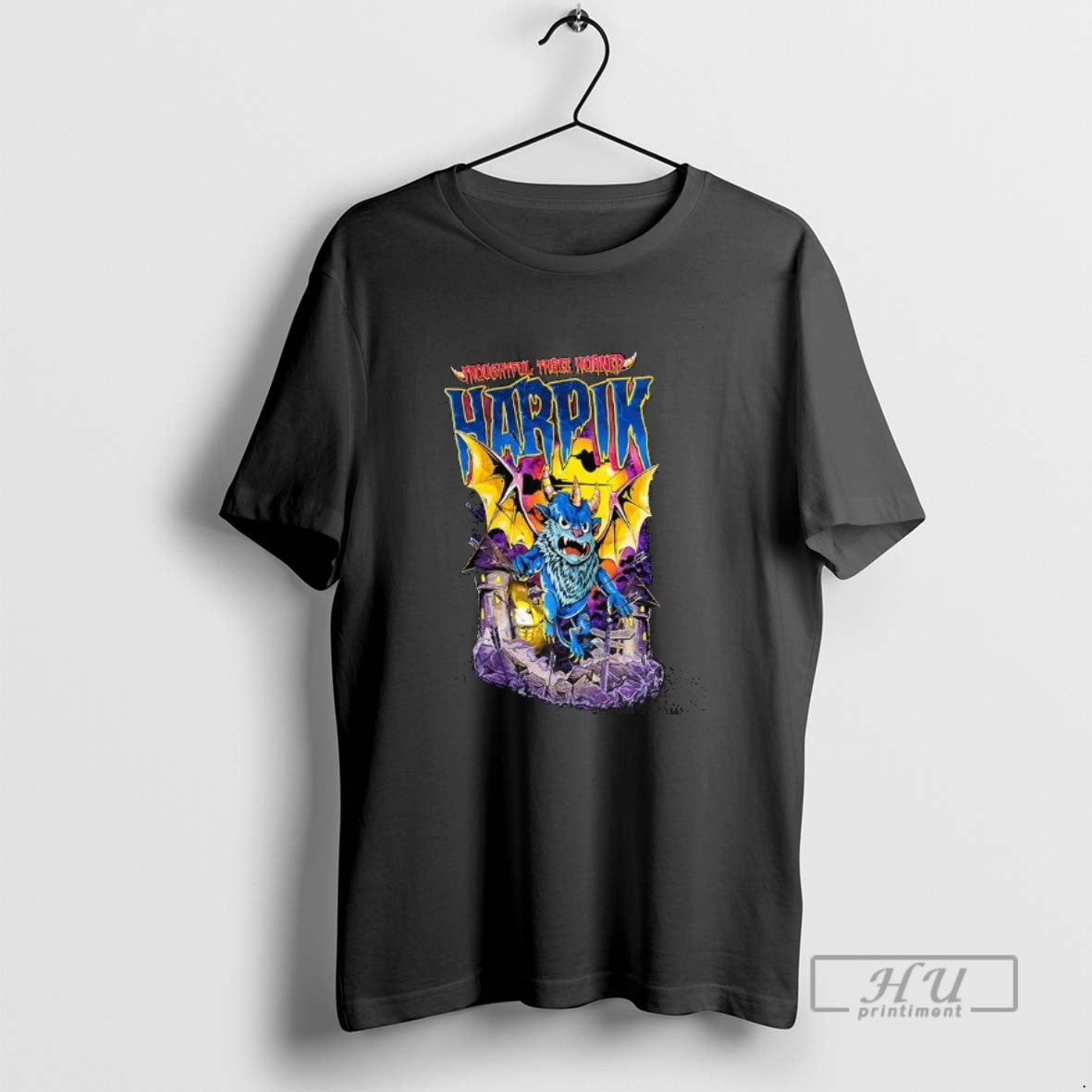 Trending Thoughtful Three Horned Harpik T Shirts TShirt Vintage Design