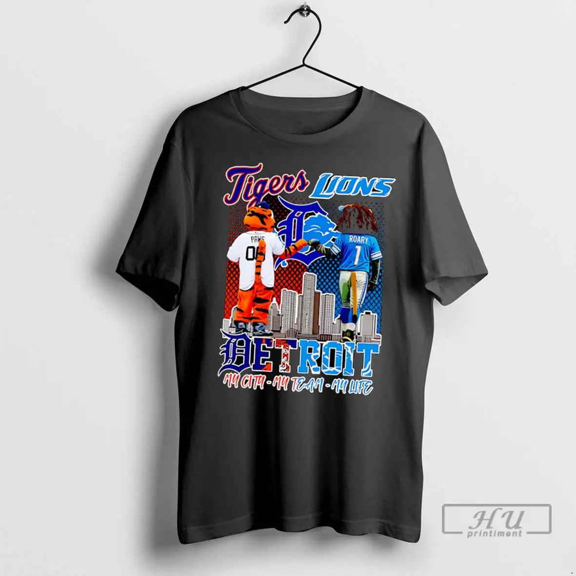 Trending Tigers Lions Detroit My City My Team My Life Mascot T Shirts