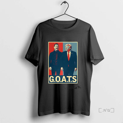 Trending Trump And Ronaldo Goats Dark Tee Modern Collection