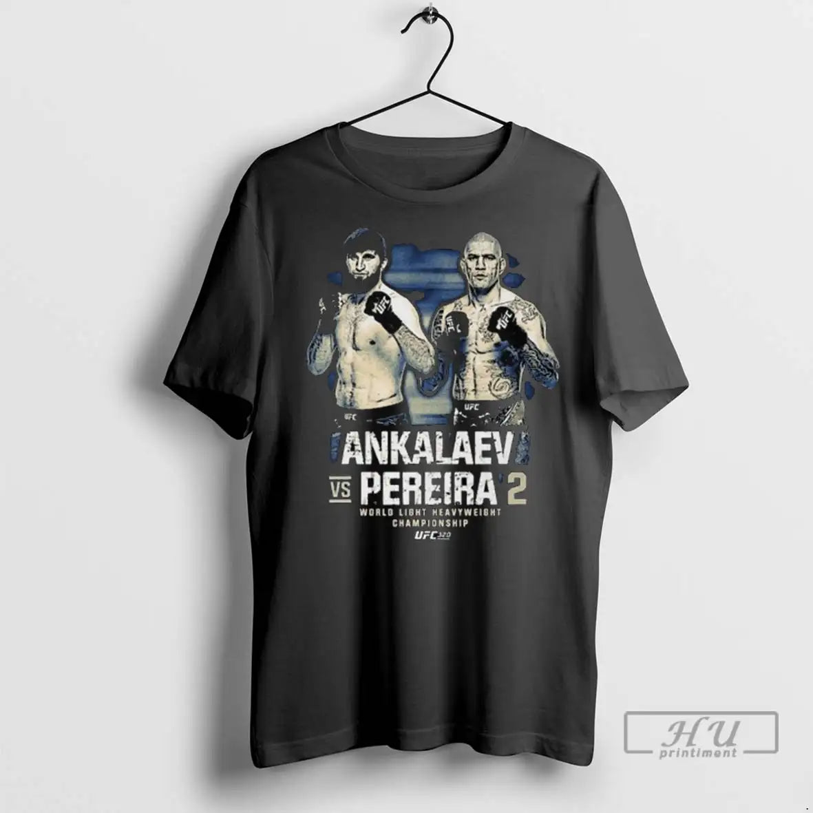 Trending Ufc 320 Ankalaev Vs Pereira 2 Bitmap Long Sleve T Shirts Tee