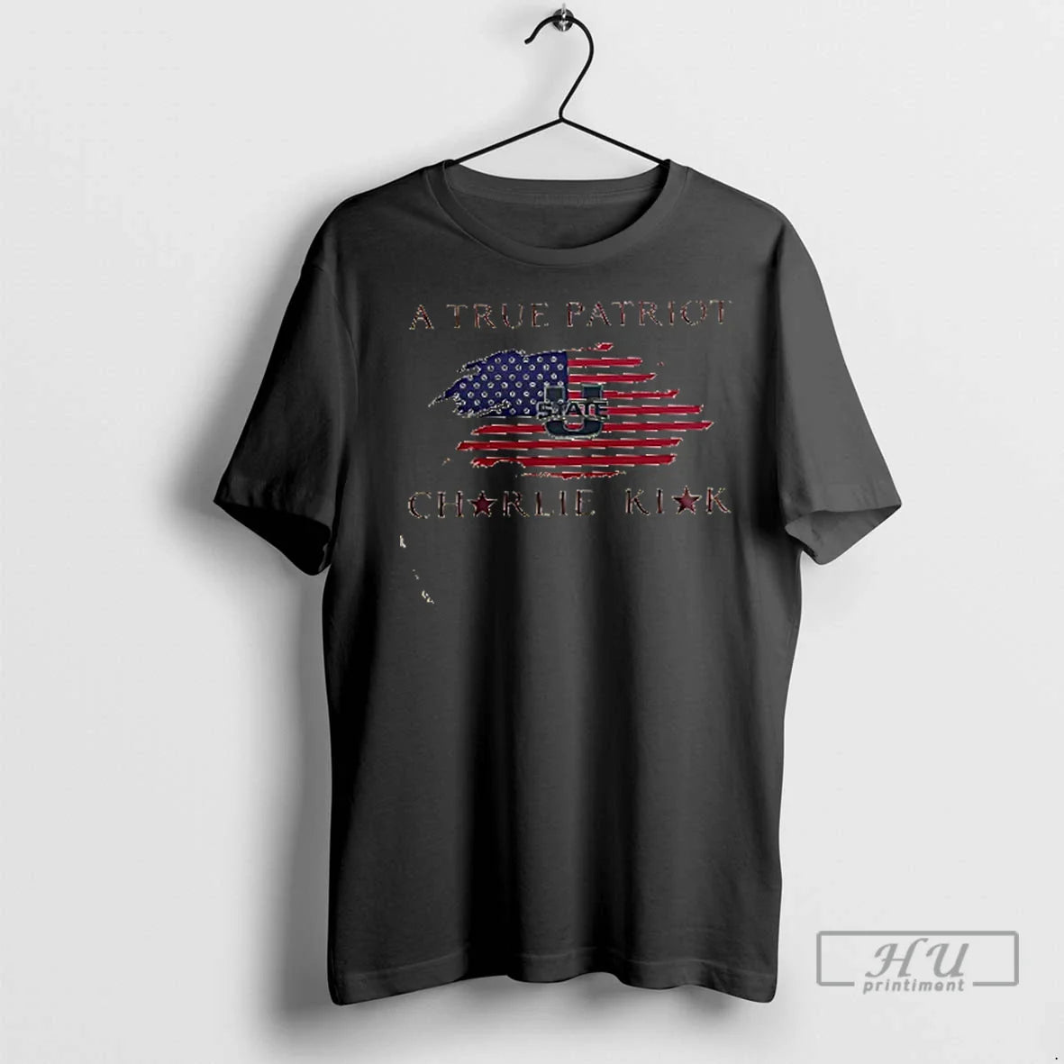 Trending Utah State X Charlie Kirk Freedom True Patriot 2 Sided T