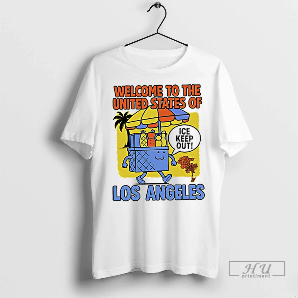 Trending Welcome To United States Los Angeles Ice Keep Out T Shirts