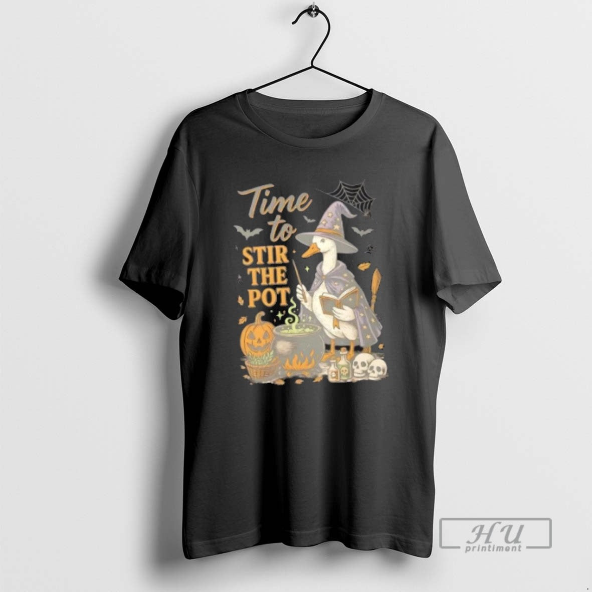 Trending Witch Duck Time To Stir Pot Halloween T Shirts Sweatshirt