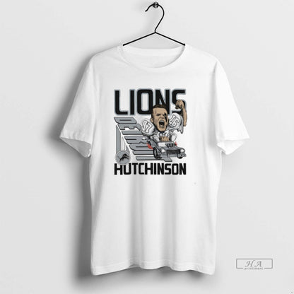 Trendy Aidan Hutchinson Detroit Lions Player Signature Caricature