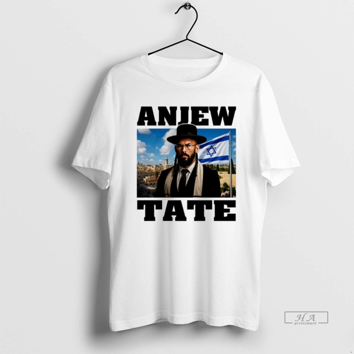 Trendy Anjew Tate Flag Israel Long Sleeve Modern Style