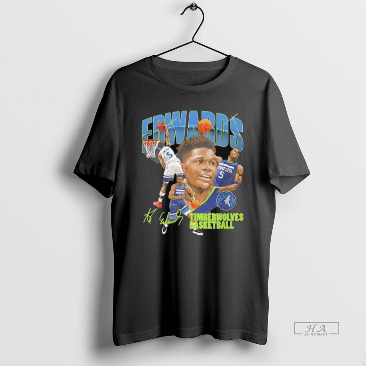 Trendy Anthony Edwards Minnesota Timberwolves Basketball Signature