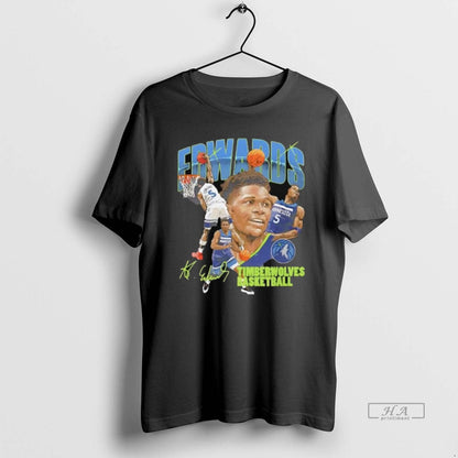 Trendy Anthony Edwards Minnesota Timberwolves Basketball Signature
