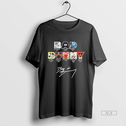 Trendy Bad Bunny Albums Signature Blackshirt Tank Top Unique Apparel