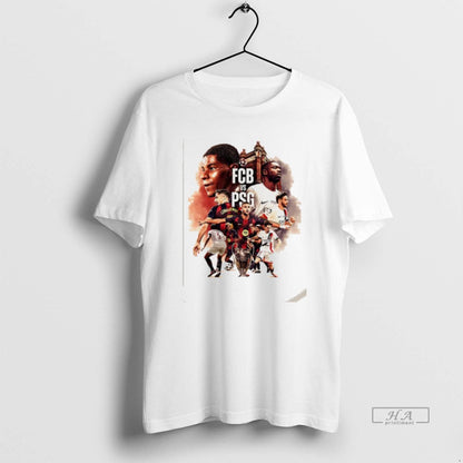 Trendy Barcelona Vs Paris Saint Germain Champions League 2025 Tee