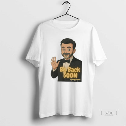 Trendy Be Back Soon Jimmy Kimmel Cartoon Nemoshirt White Tank Top