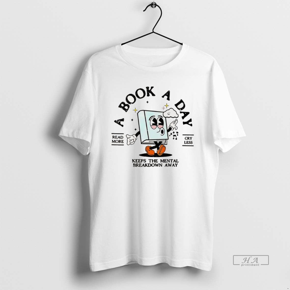 Trendy Bookish Mental Health Book Day Read More Book TShirt Stylish
