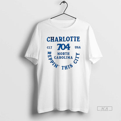 Trendy Charlotte North Carolina Reppin This City Long Sleeve Elegant