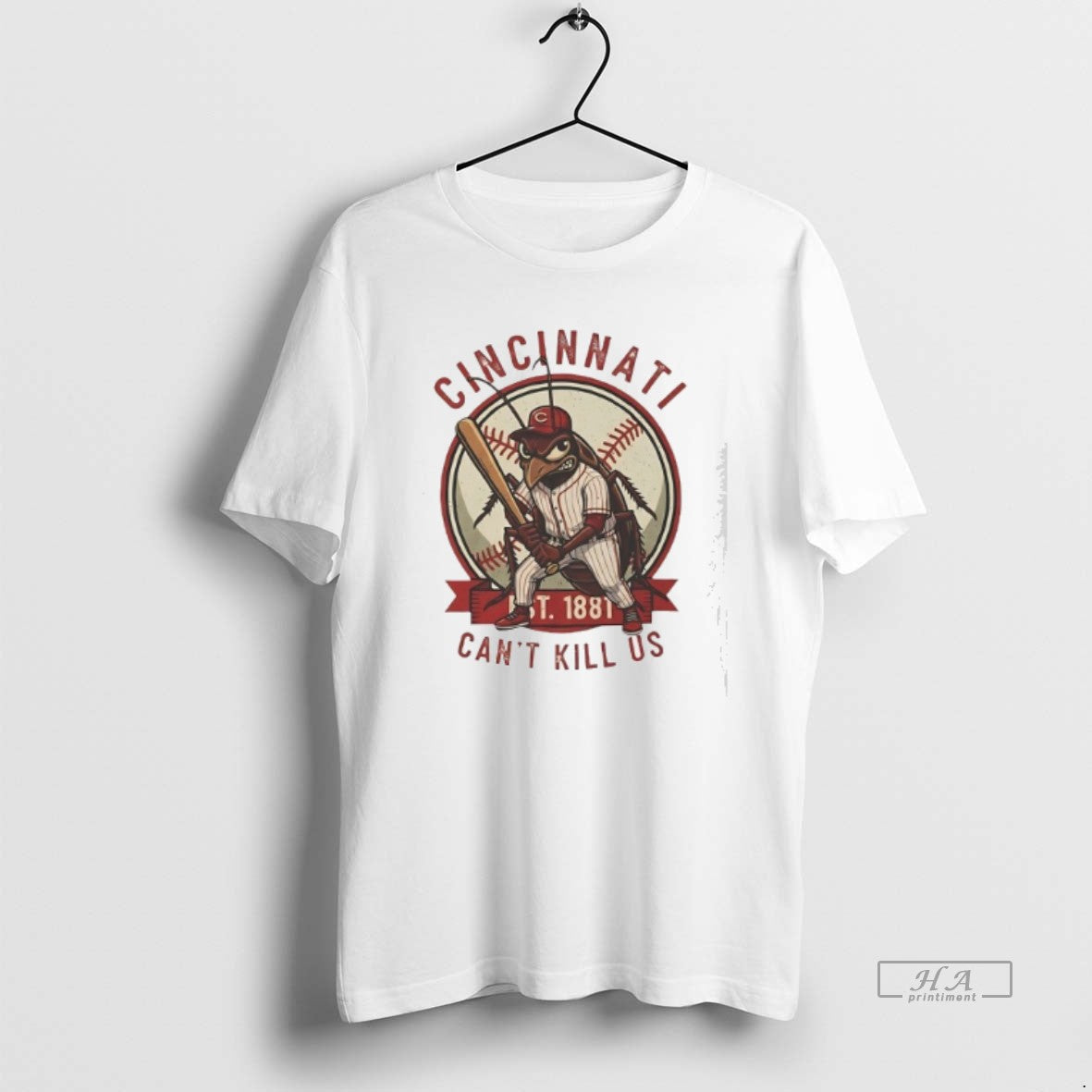 Trendy Cincinnati Reds Cant Kill Us Est 1881 TShirt Classic Apparel
