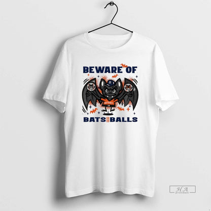 Trendy Detroit Tigers Baseball Beware Bats And Balls Halloween Shirt