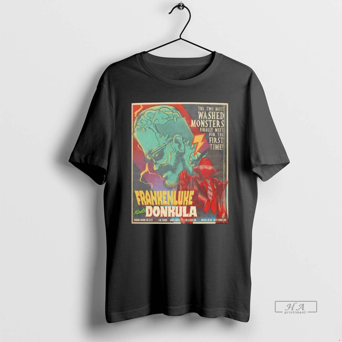 Trendy Frankenluke And Donkula TShirt Retro Art